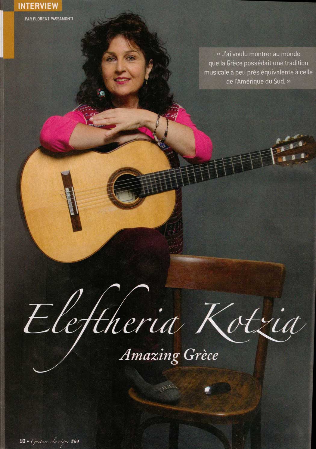 Entretien avec Guitare Classique Magazine 2014