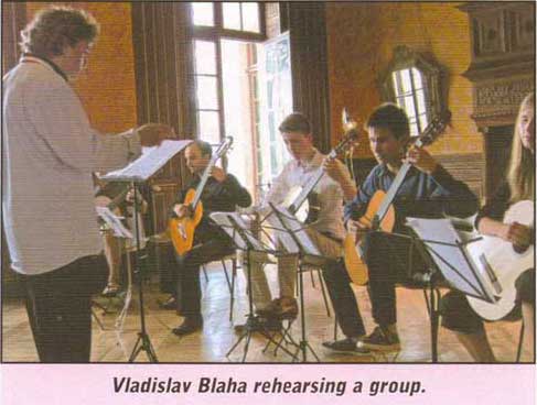 Vladislav Blaha rehearsing