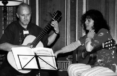 Eleftheria Kotzia and student